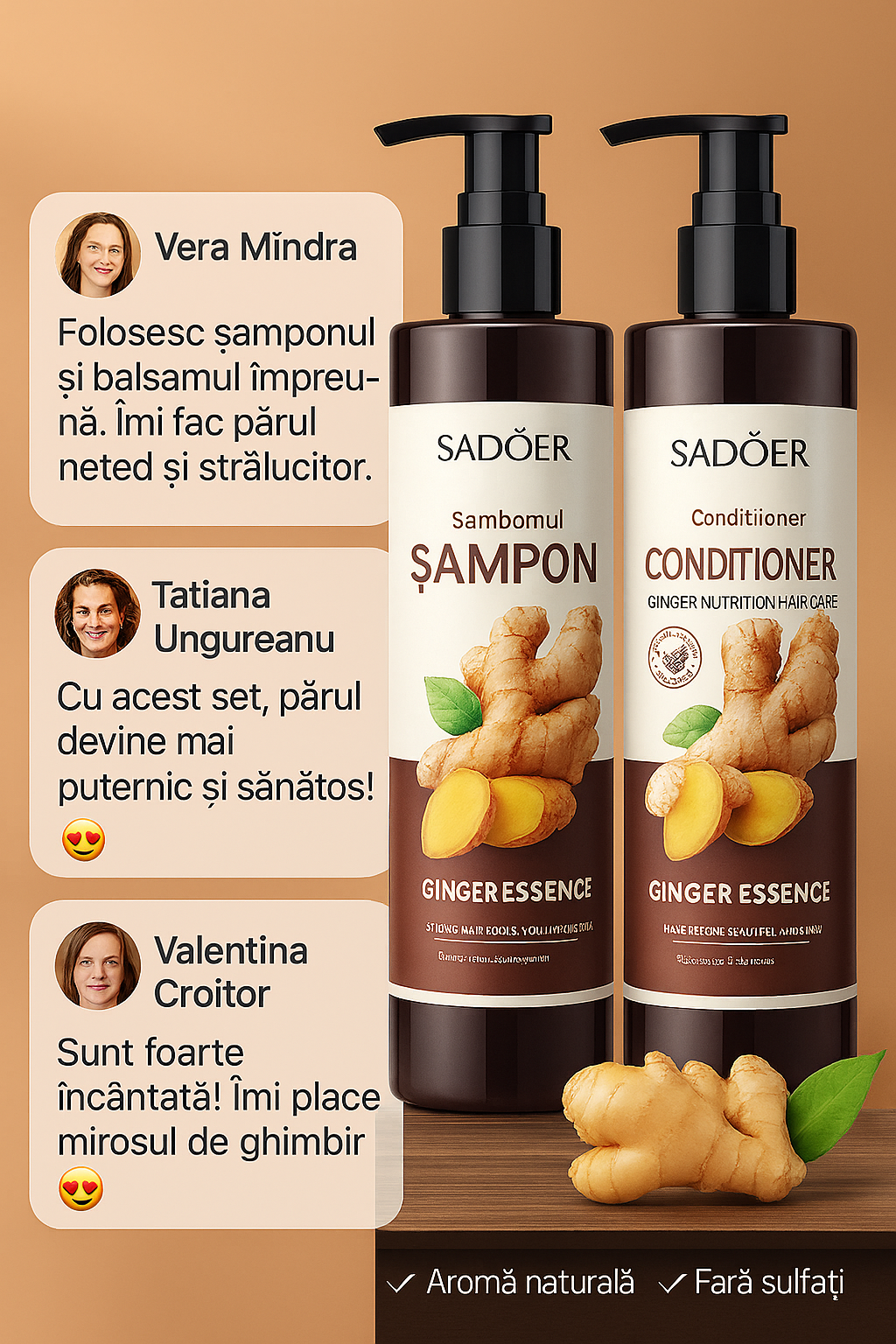 PROMO ! Set din 4 produse pentru ingrijirea parului !